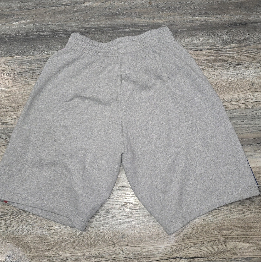 Gray Shorts with Red and Blue ADIDAS ORIGINALS 3D TREFOIL STRIPED Size Small - Picture 5 of 7